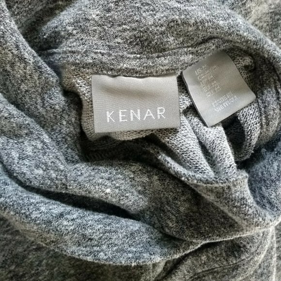 Kenar Grey Short Sleeveless Sweater Dress - Picture 2 of 3